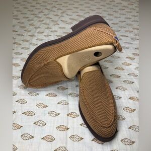 Rothy's Tan Herringbone Lug Loafers